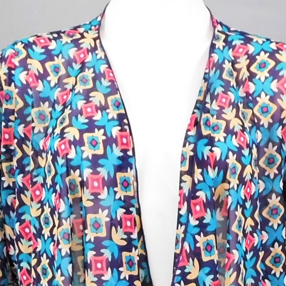 LulaRoe Women Sheer Cardigan Multi S - Picture 2 of 6